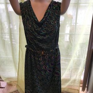 Dress with beautiful colors Stretchable belt